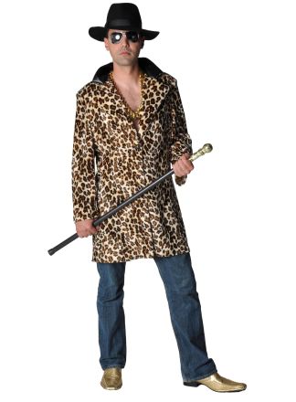 Pimp jas luipaard 1dlg.