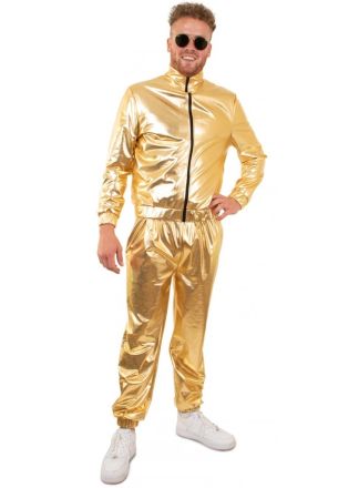 Trainingspak Goud heren 2dlg.