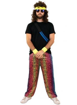 Fout neon panter trainingsbroek unisex