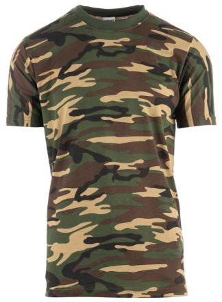 Leger t-shirt camouflage groen