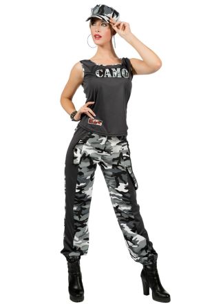 Camo girl 3dlg. grijs
