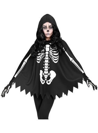 Skeleton poncho (one size)