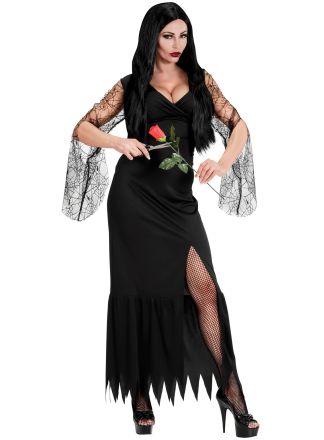 Dark Lady jurk met kanten mouwen 1dlg.