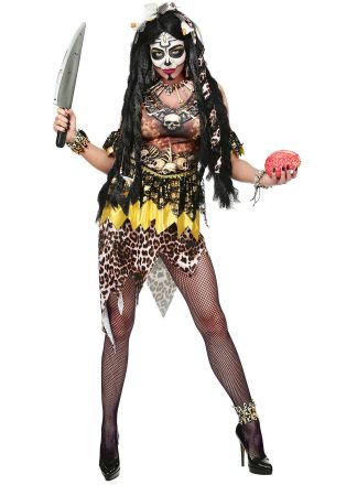 Voodoo Priestess costume 4dlg.