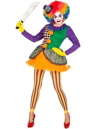 Dames Halloween pakje: Killer clown  3dlg.