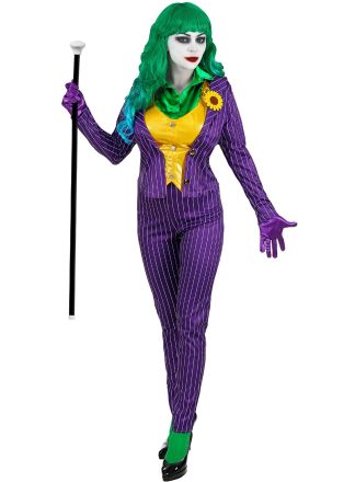 Halloween dames kostuum Joker 4dlg.