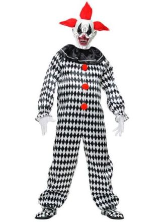 Halloweenpak circus clown 1dlg.