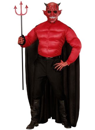 Devil muscle shirt with cape