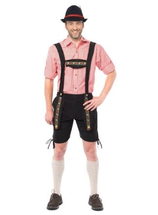 Lederhose Johann zwart