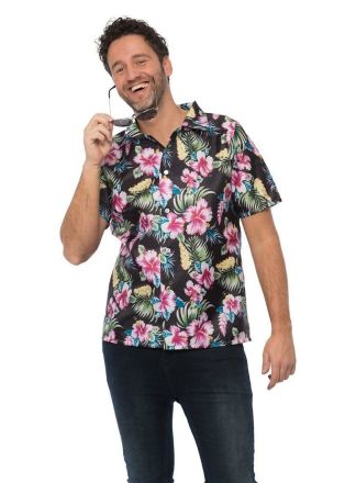 Hawaii blouse Deluxe zwart