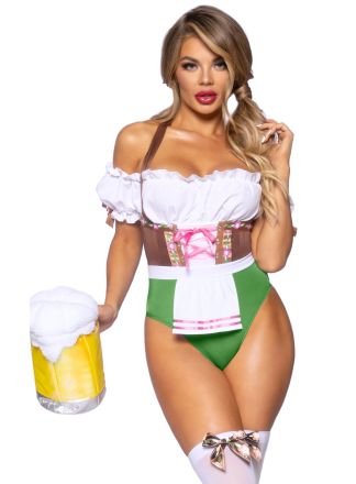 Leg Avenue Kostuum Flirty Fraulein Bodysuit 2dlg.