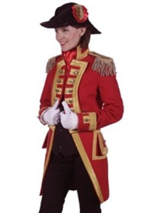 Dames carnavalsjas Nelson rood