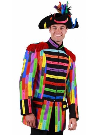 Heren carnavalsjas Zipp-it mix kleuren