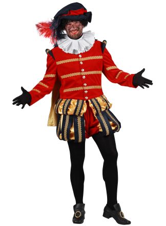 Pietenpak Albufeira zwart-rood 3dlg.