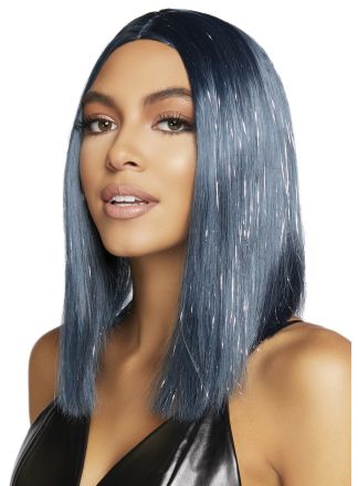 Leg Avenue pruik Midnight blue