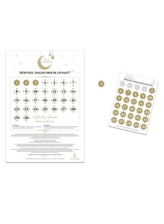 Kalender Ramandan Kareem met stickervel