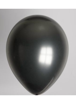 Ballonnen metallic zwart 14 inch.