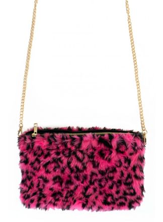 Bonttasje panter roze