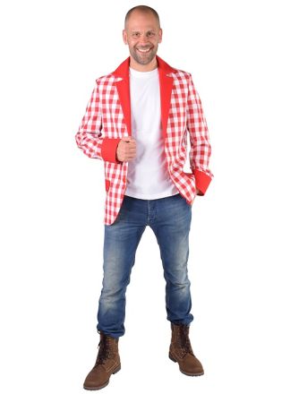 Heren colbert Brabant geblokt