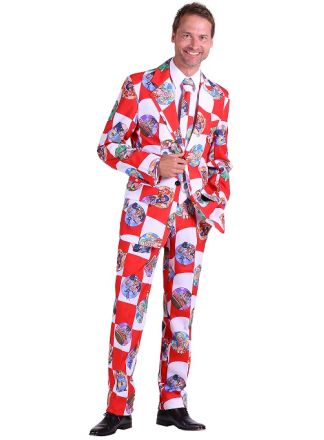 Brabant geblokt carnavals kostuum 3dlg.