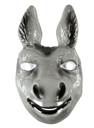 Masker ezel plastic groot