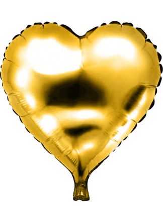 Folie ballon hart goud 46x49cm (excl helium)