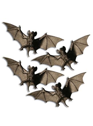 Vleermuizen 11cm. set van 4 stuks