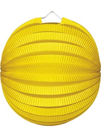 Lampion bol geel 23cm. p.stuk