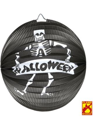 Halloween lampion 25cm. skelet brandvertragend