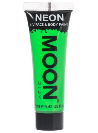 Neon UV body en face schmink groen