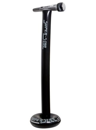 Opblaasbare staand microfoon 116cm.