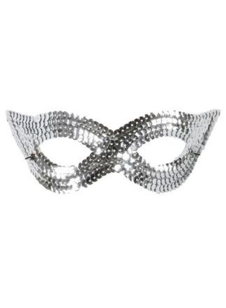 Zilver pailletten oogmasker