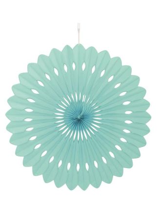 Papieren waaier 40cm. Mint Solid