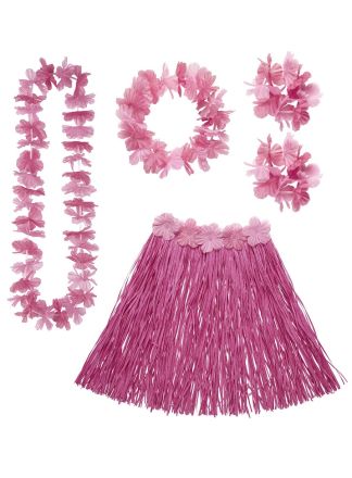 Hawai-set pink-roze 5dlg.