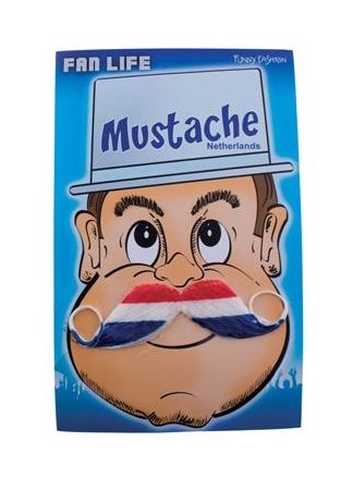 Snor NEDERLAND rood-wit-blauw