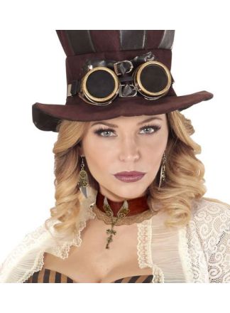 Steampunk choker halsband