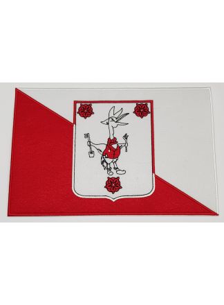 Strijk applicatie Tullepetaonse vlag 26x17cm.