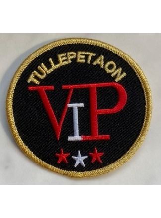 Strijk embleem Tullepetaonestad V.I.P  7,7cm. doorsnede