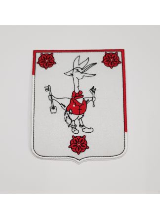 Tullepetaon strijk embleem 11x13cm.