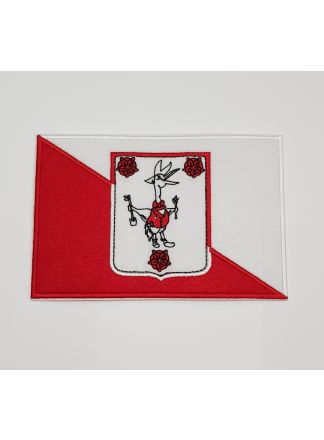 Strijk applicatie Tullepetaonse vlag 15x10cm.