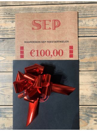 Cadeaubon 100,00 SEP Feestartikelen