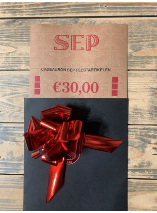 Cadeaubon 30,00 SEP Feestartikelen