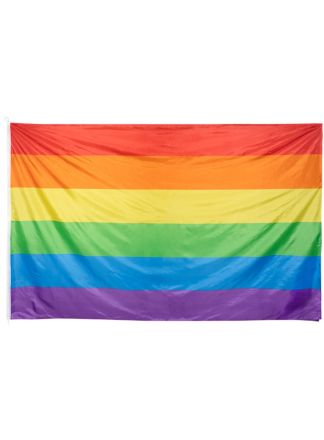 XXL Polyester vlag Regenboog 200x300cm.