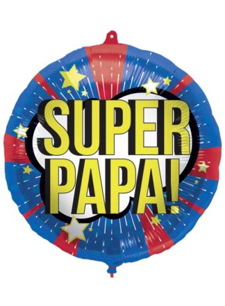 Folieballon Super papa 45cm. (excl Helium)
