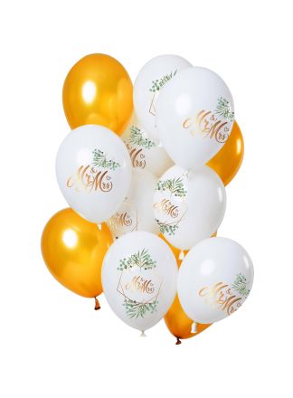 Ballonnen MR en MRS 30cm 12stuks
