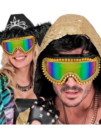 Burning man Skibril goud