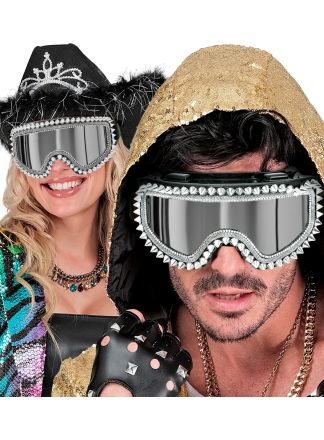 Burning man Skibril zilver