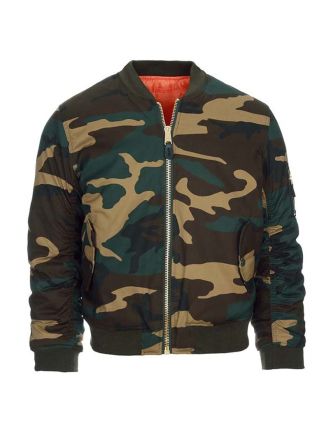 Kinder MA-1 Bomber jack Camo groen