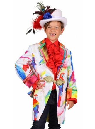 Jongens carnavalsjas Papagaai