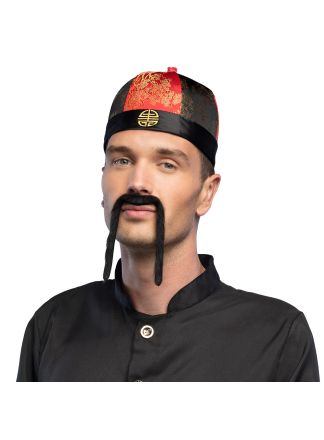 Chineese lange snor zwart